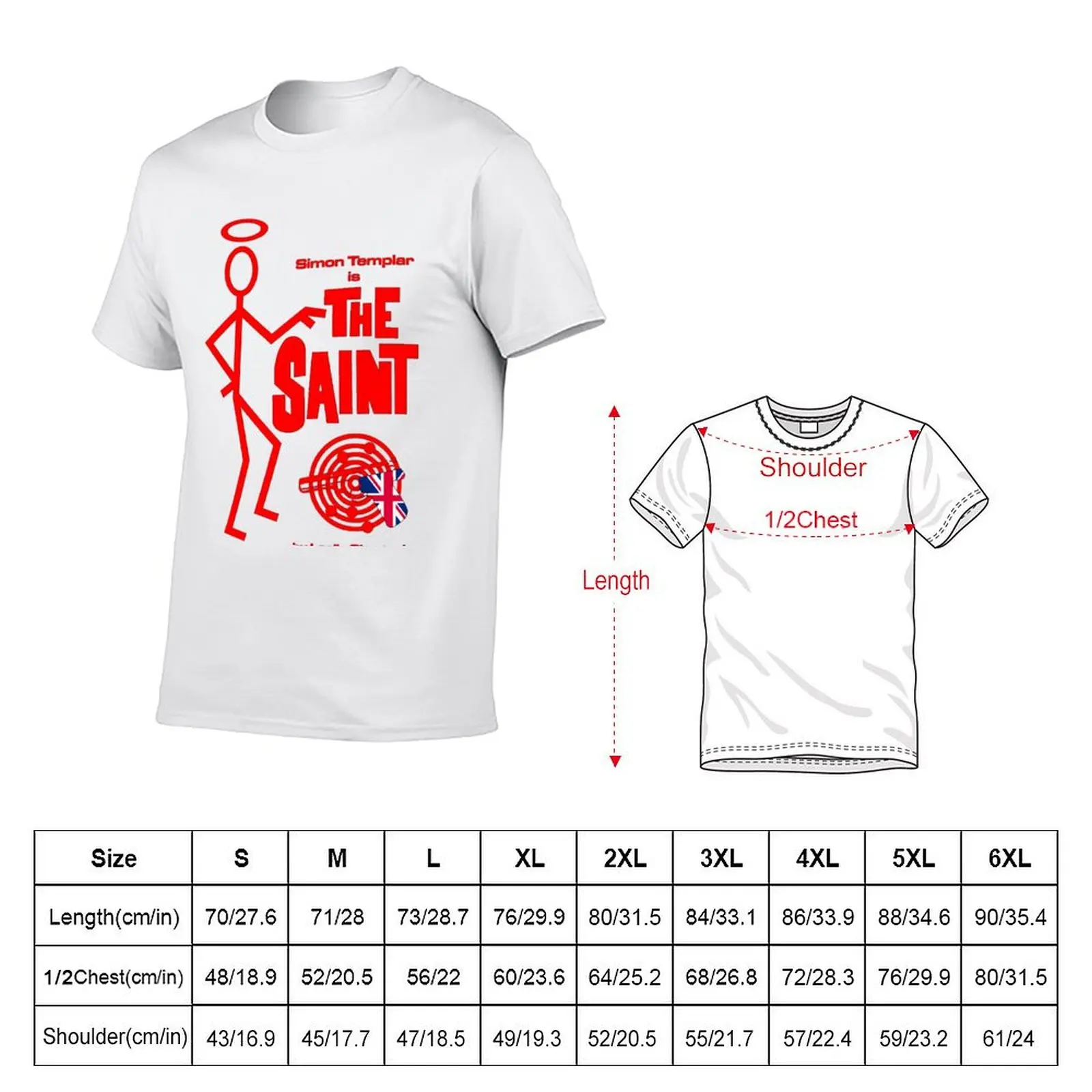 The Saint - Iconic Classic 1960s TV Series S2 V2c T-Shirt men t shirt cotton 100% man t shirt luxury T-Shirt