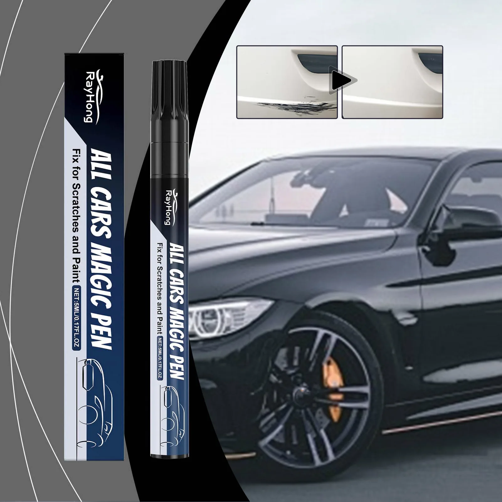 Vehicle Clear Coat Scratch Filler Permanent Cost-Effective Solution, Save Body Shops Repairs DIY Car Detailing