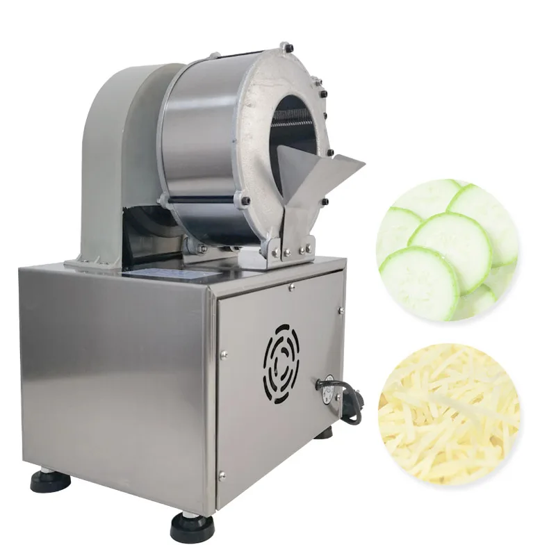 Vegetable Cutting Machine For Potatoes, Cucumbers Eggplants Tomatoes Apples Lemon Slices Shredding Machine