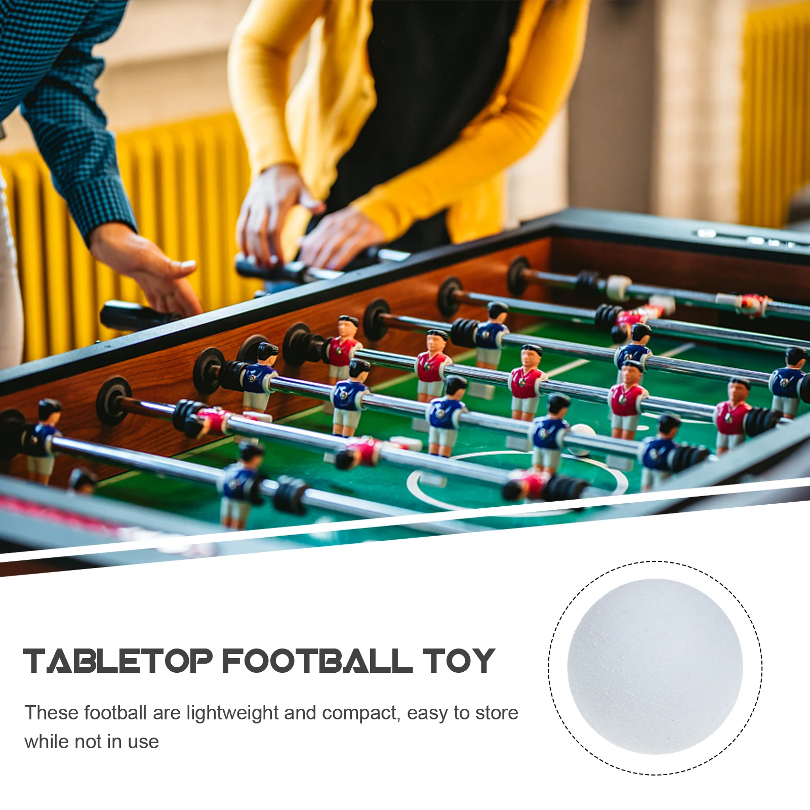 

3pcs Replaceable Mini Balls Wear-Resistant Foosball Replacement Professional Table Soccer Balls For Home Shop Lightweight