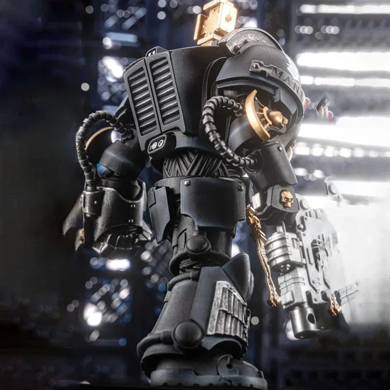 JOYTOY Warhammer 40K รูปมือเหล็กกัปตันใน Terminator เกราะ Action Figure Joint Movable Figurine Collection โหมดของเล่น