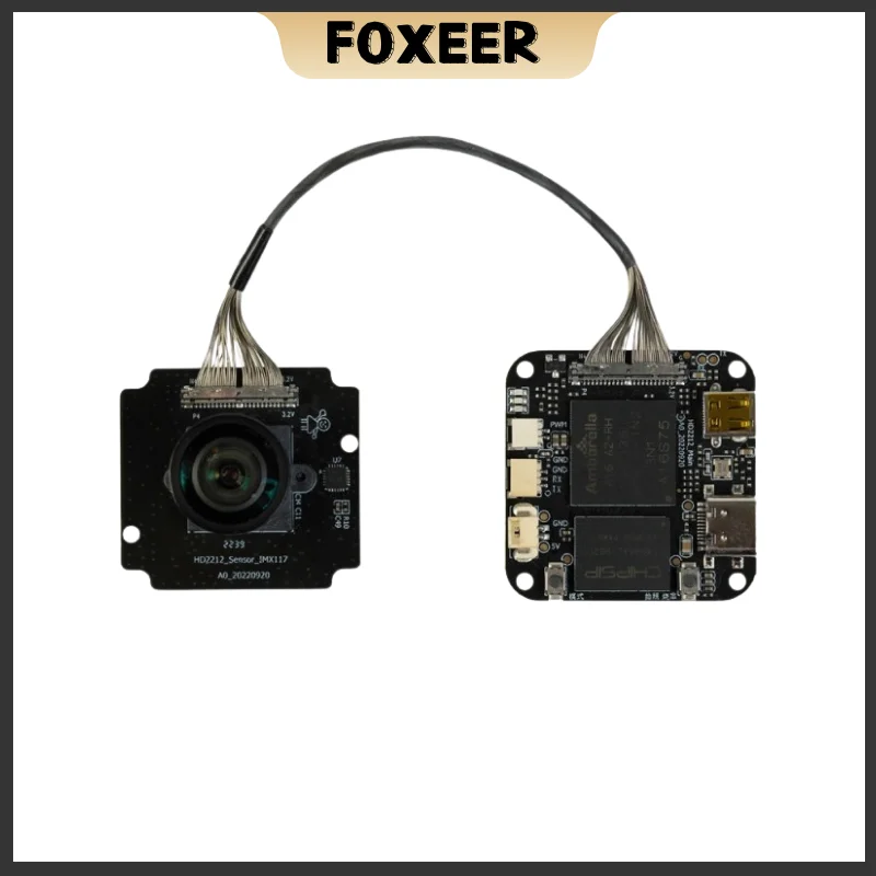 Foxeer 4K Ambarella A12 Camera UAV PWM Remote Control WiFi Distortionless Lens TV Out Micro HDMI Herelink 4K Action Camera FPV