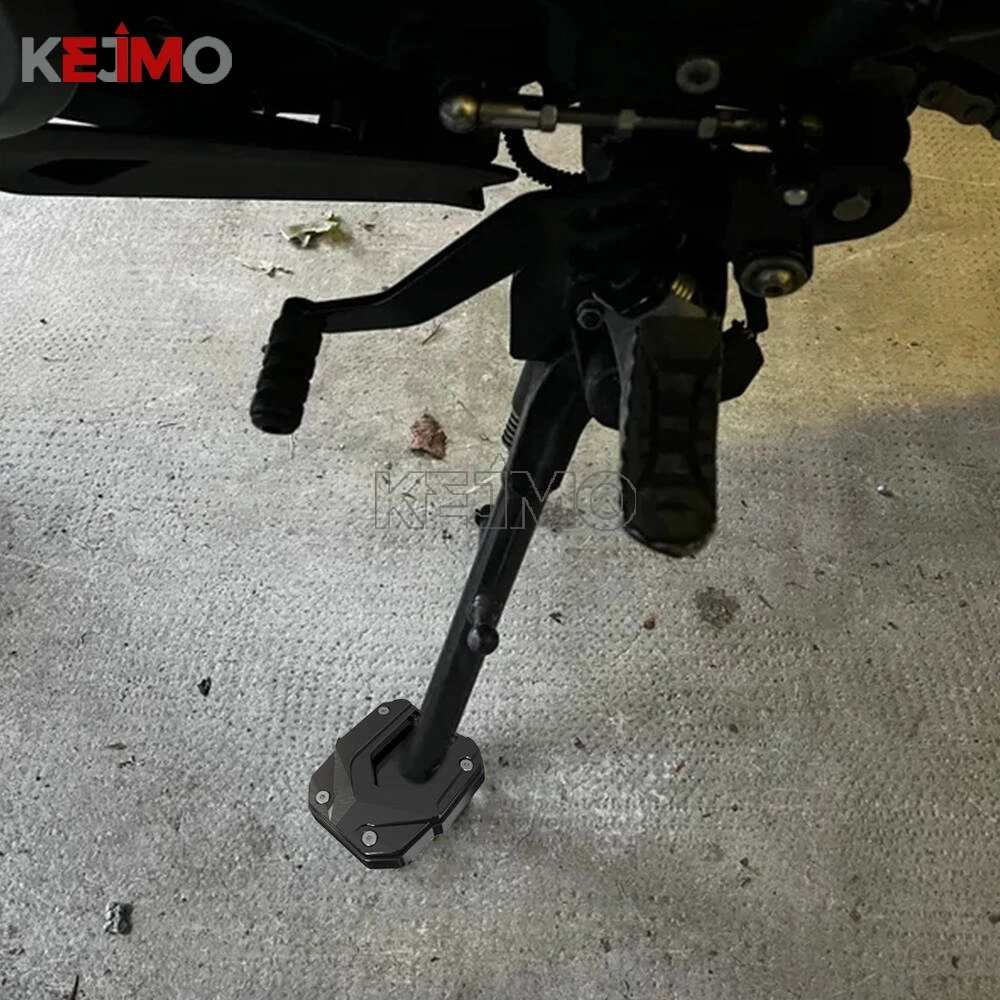 For ZONTES 350D/350M/150D/150M Motorcycle CNC Kickstand Foot Side Stand Extension Pad Plate Bracket For Voge SR4Max SR150GT 2