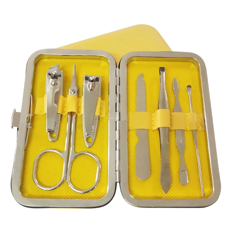 for Sharp Durable Stainless Steel Manicure Pedicure Set Ear Spoon Travel for Case for Men Dropship