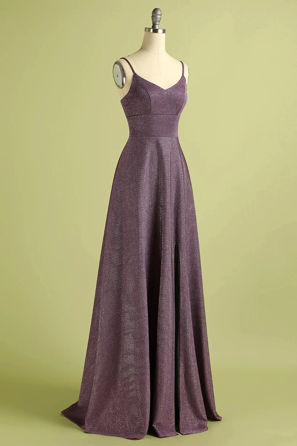 Grape Lace Up Long Satin Prom Dress vestidos de fiesta elegantes para mujer2024