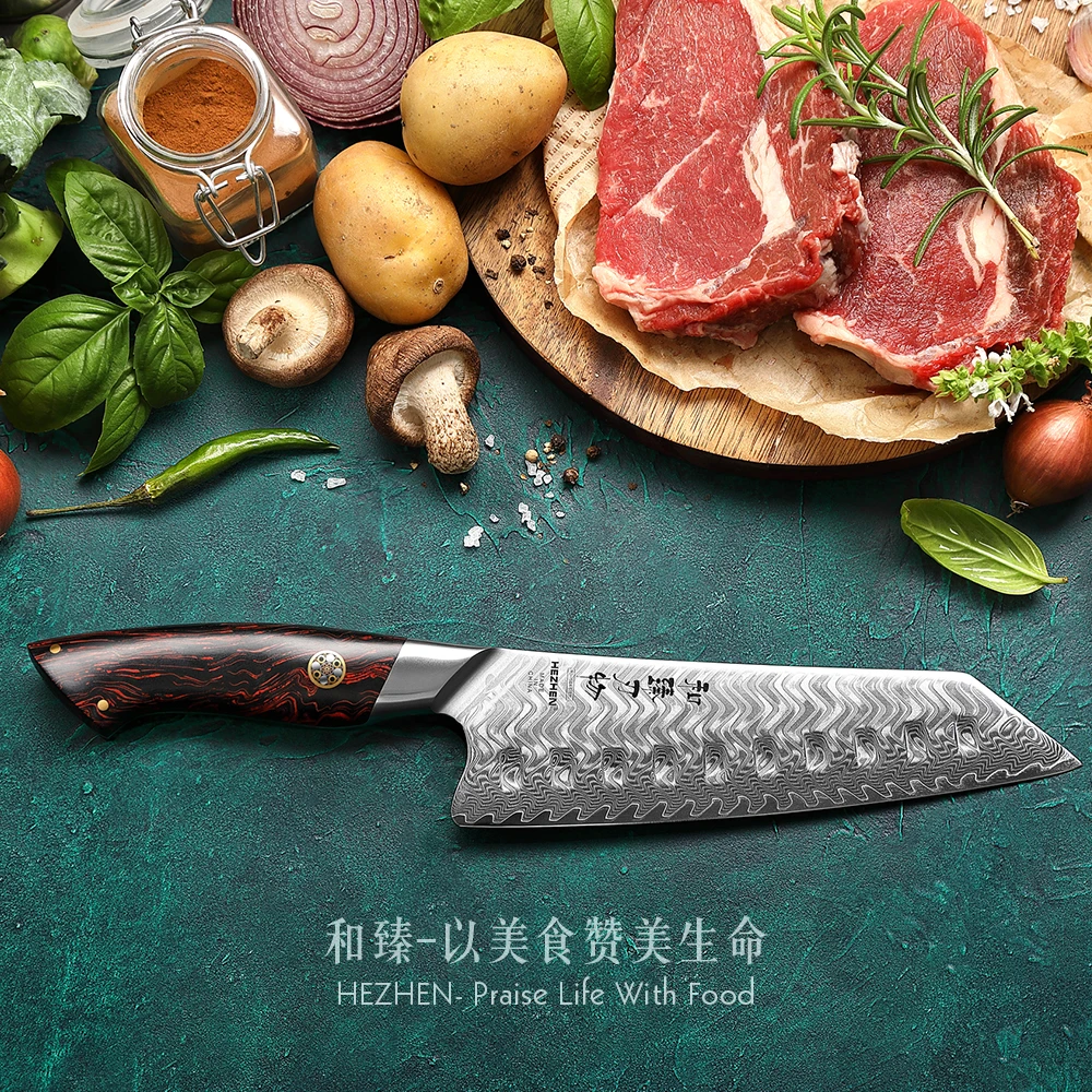 Imagem -05 - Leglegleglegleglegleglegante Eries Eries Ches Nches Santoku 73 Nife 73 Yers Ayers Damascus Teteel Apapanese Kitchen Ututlery Oools ox Ift ox ox