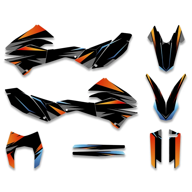 Fewfuss For KTM 690 SMC-R 690 SMC R 2012 2013 2014 2015 2016 2017 2018 Graphics Sticker Set Motorcycle Graphic