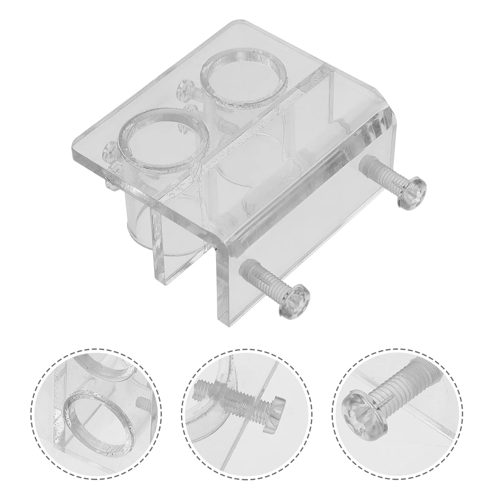 

Aquarium Water Pipe Clamp 12-16Mm Transparent Hose Holder For Fish Tank 5-15Mm Thickness Wall Mounting Bracket Support