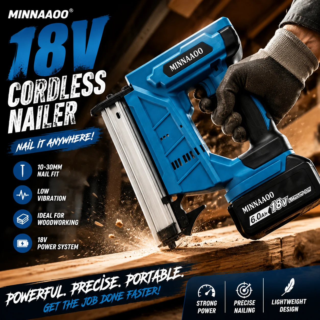 DFN350 Cordless Brad Nailer 15-30mm Nails Lightweight Compact for Trim & Finish Carpentry For 18V Battery Makita