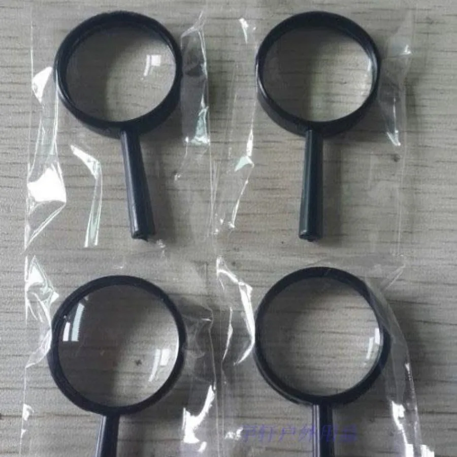 10PCS Acrylic Small Handheld Magnifier 25mm Magnifying Glass to Read Children's Magnifying Glass Learning Home Office Gift