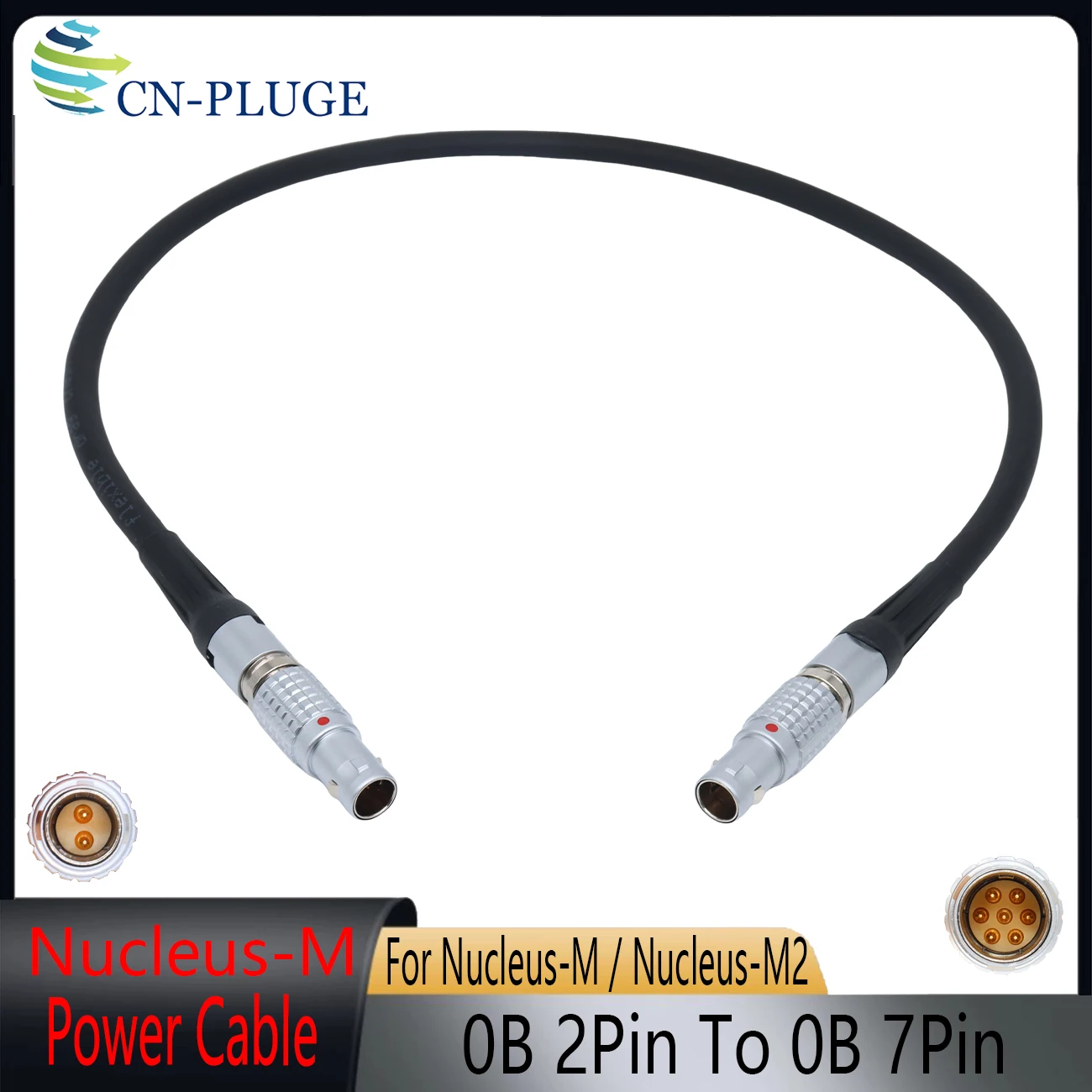 

Кабель питания камеры 12В 0B 2Pin на 0B 7pin для TILTA Nucleus-M WLC-T03/Nucleus-M2, кабель питания двигателя