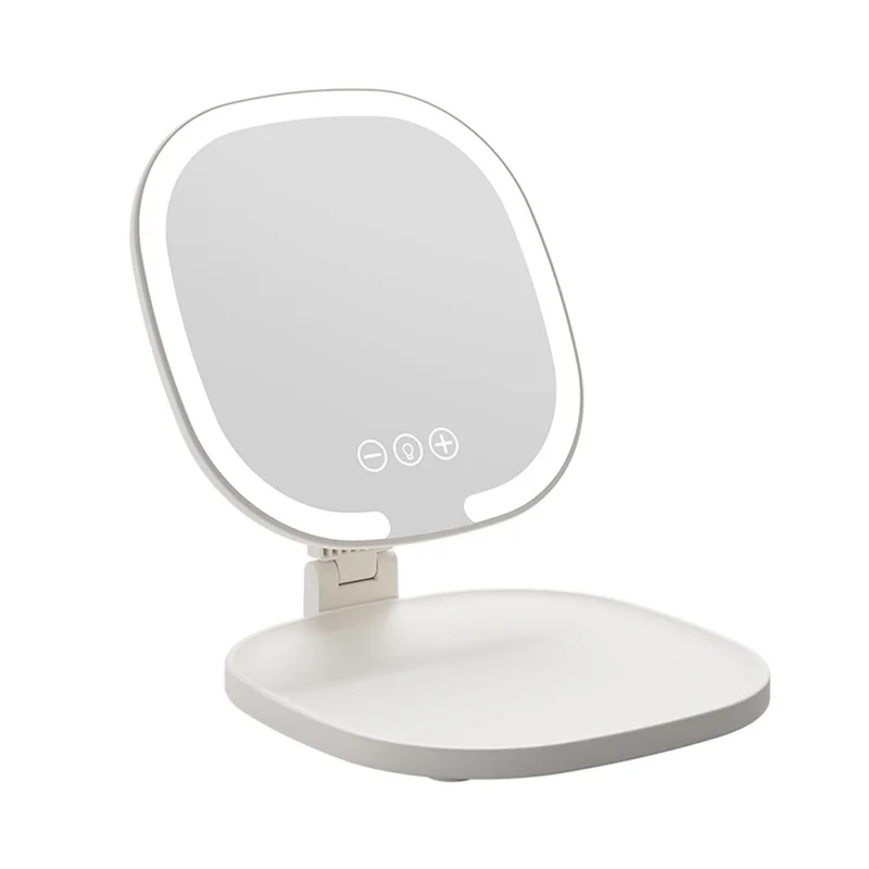 

T99C-LED зеркало для макияжа с подсветкой, увеличение 1X/3X, портативное складное дорожное косметическое зеркало, идеальный подарок для женщин