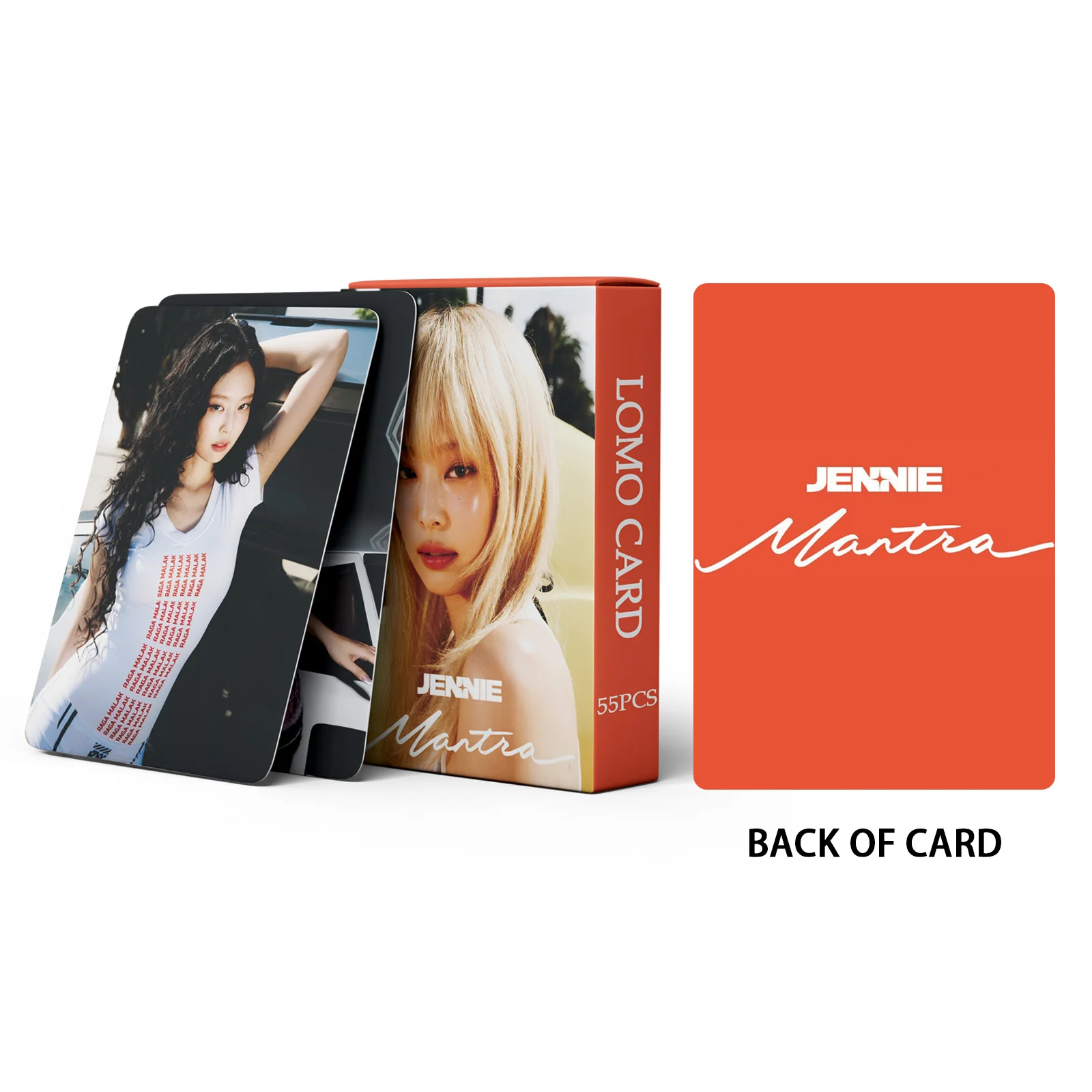 Kpop 55pcs JENNIE Solo Album Mantra Special LOMO Card Fans Collection Photocards Commemorative Double-sided Paper Postcards