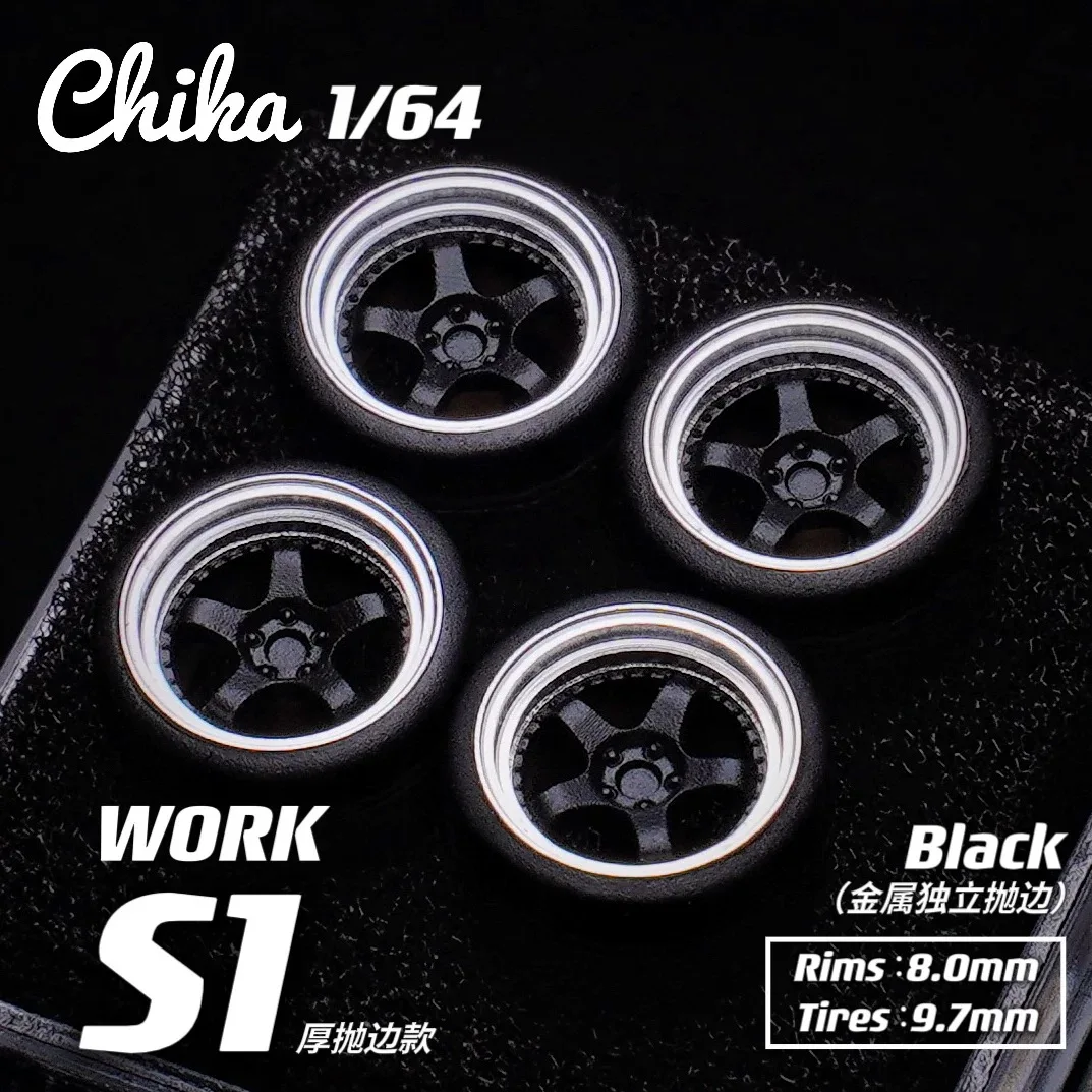 Chika Work S1, version moulée sur le côté épais, 9.7mm, deuxième modification, moyeu de roue modifié, 1/64