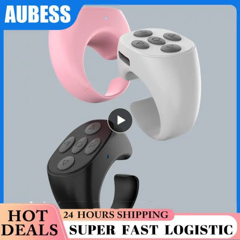 Wireless Mobile Selfie Lazy Artifac Photo Turn Page Controller Remote Control Ring Controller