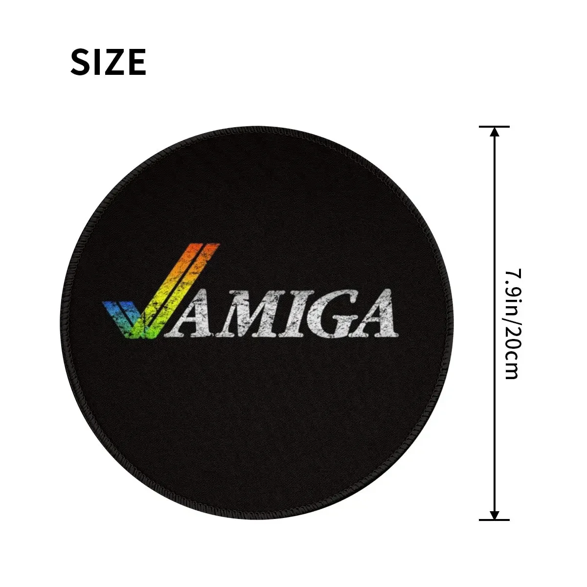 Amiga Gaming Round Mouse Pad Computer Keyboard Mouse Mat Gamer PC Desk Mat Office Table Mats