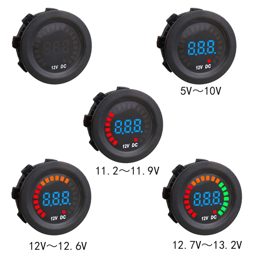 

DC 12V Universal Car Motorcycle Boat LED Digital Voltmeter Panel Volt Meter Monitor Gauge Display Car Accessories