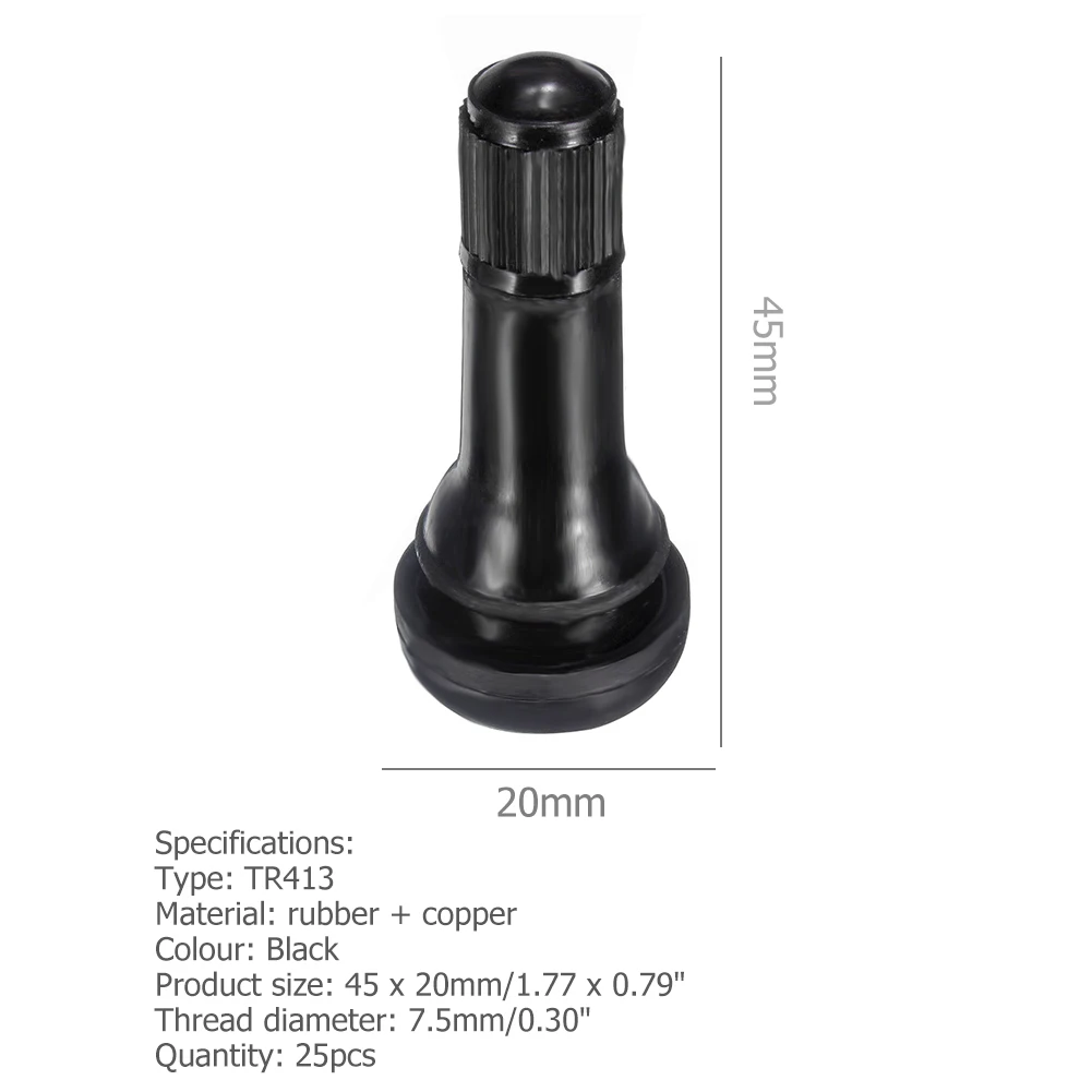 TR413 المفاجئة في المطاط لايحتاج الإطارات صمام الإطارات ينبع للدراجات النارية سيارة ATV
