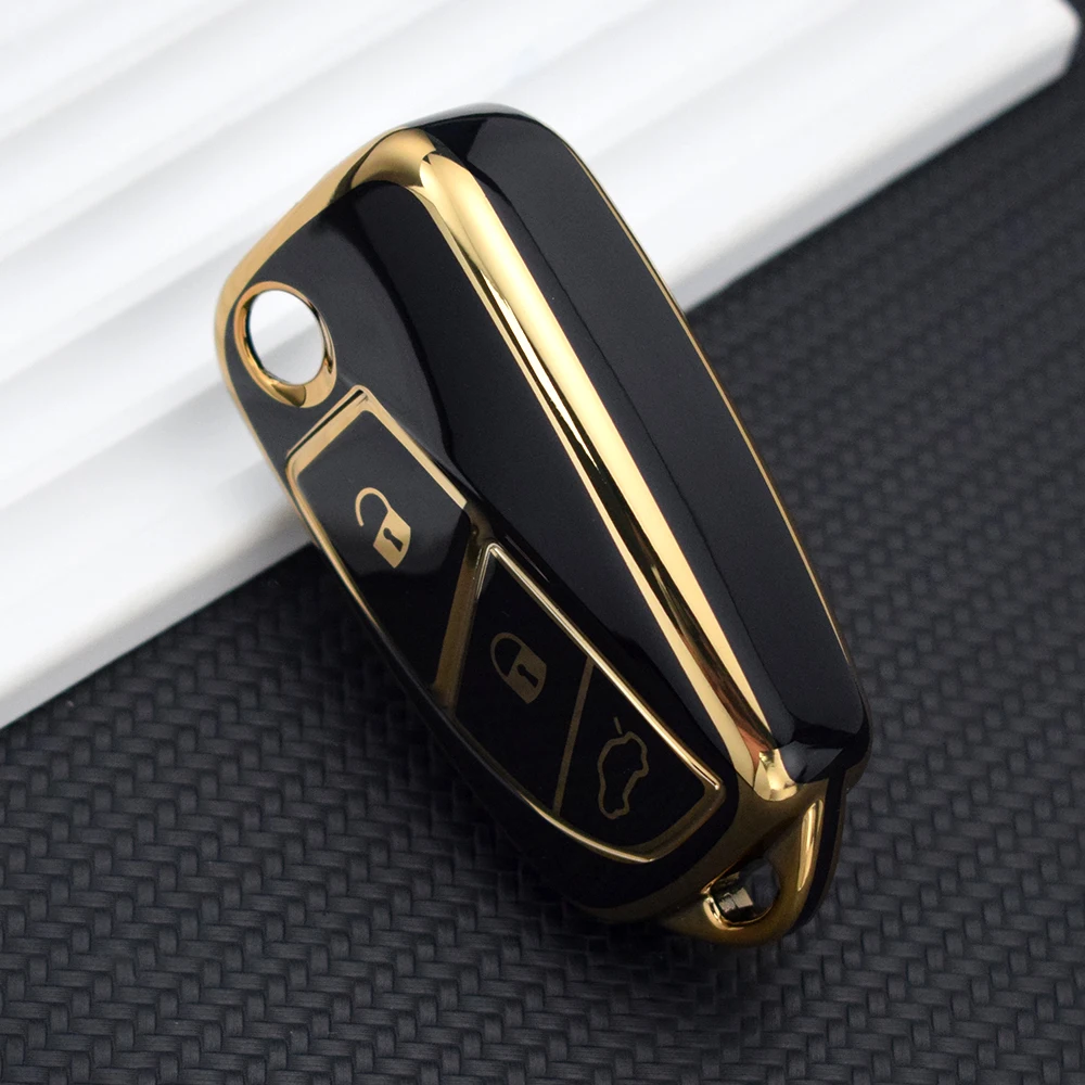 TPU 3 Buttons Car Key Case Cover for FIAT Panda Stilo Punto Doblo Grande Bravo 500 Ducato Minibus Key Shell Fob