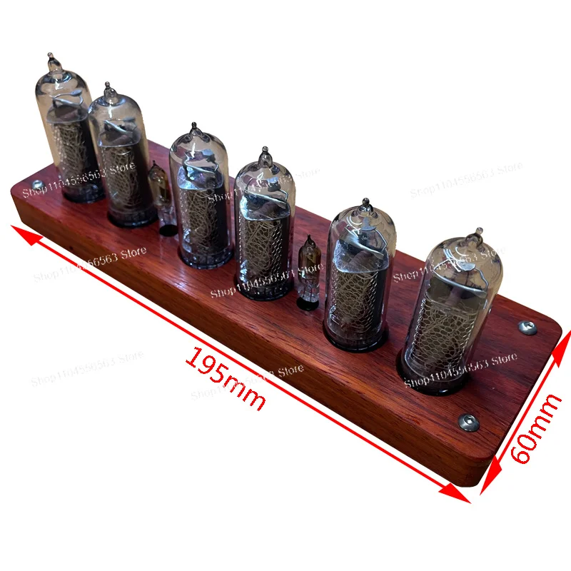 

IN14 Nixie Tube DIY Clock with QS18 GPS Timing, Rosewood Case Vintage Digital Display Timer
