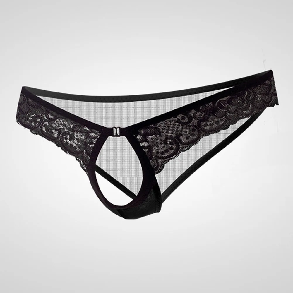 

Mens Hollow Out Lingerie Mesh See Through Open Low Rise G-string Solid Color Thong Comfortable Underwear Classic Hombre Briefs