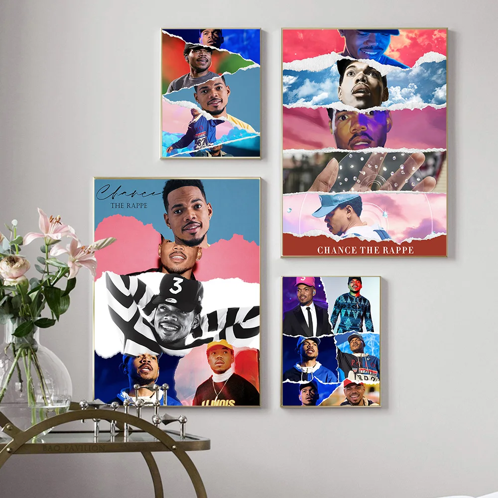 Chance The Rapper Star Poster Hip Hop Rap Popular Music Singer Wall Picture Decor Modern Canvas Painting