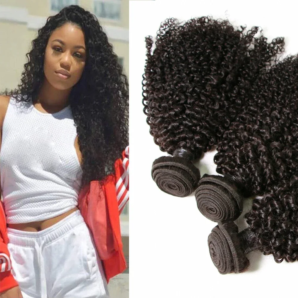 Baby Deep Wave Bundles Deep Curly Hair 3 Bundles on Sale Brazilian Remy Human Hair Bundles Weave Extensions 18 20 22inches