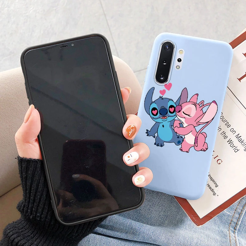 Étui Stitch pour Samsung Galaxy Note 10 Note10 Plus, housse de protection, dessin animé, Silicone souple, Funda pour Samsung Note 10 + sacs