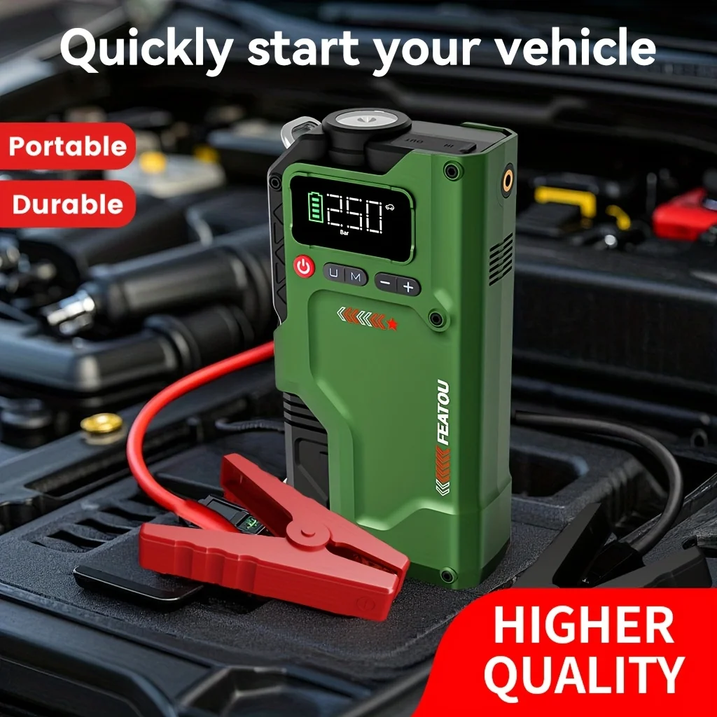 Portable Car Jump Starter and Air Compressor