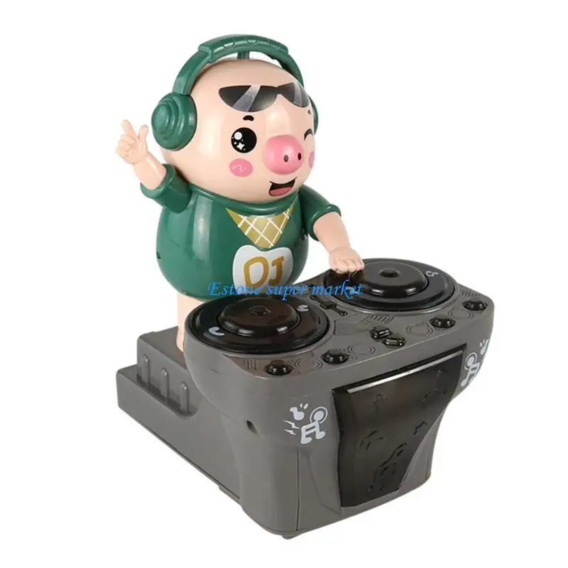 090B Musical Kids Move Freely with Trendy Music Interactive Pig