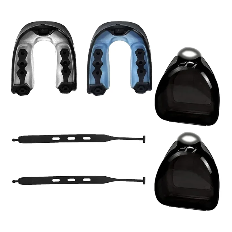 

4PCS Football Mouth Guard, Sports Mouth Guard Football Mouthpiece For All Youth And Adult, For Football, Boxing, Hockey-T34C
