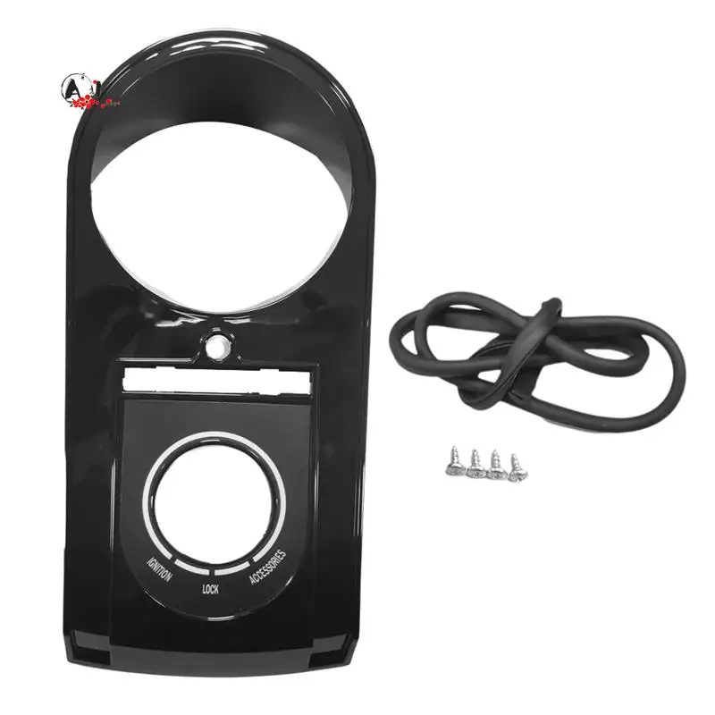 

A10E-Motorcycle Dash Panel Cover For Heritage Softail FXST Custom FXSTC 2000-2010 Black Speedometer Speedo Cover