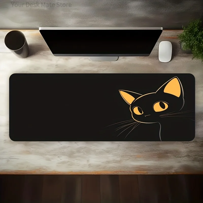 Cute Animal & Space Mouse Pad with Dachshund Puppies, Confused Goose,Black Cat, Music Cats & Cosmic Planets for PC Office Gaming