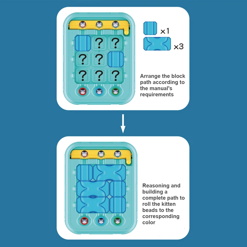 Kinder pädagogisches Spielzeug Kätzchen Labyrinth iq Puzzle Spielzeug Planungs fähigkeit Brettspiele Montessori logisches Denken Training Kinder