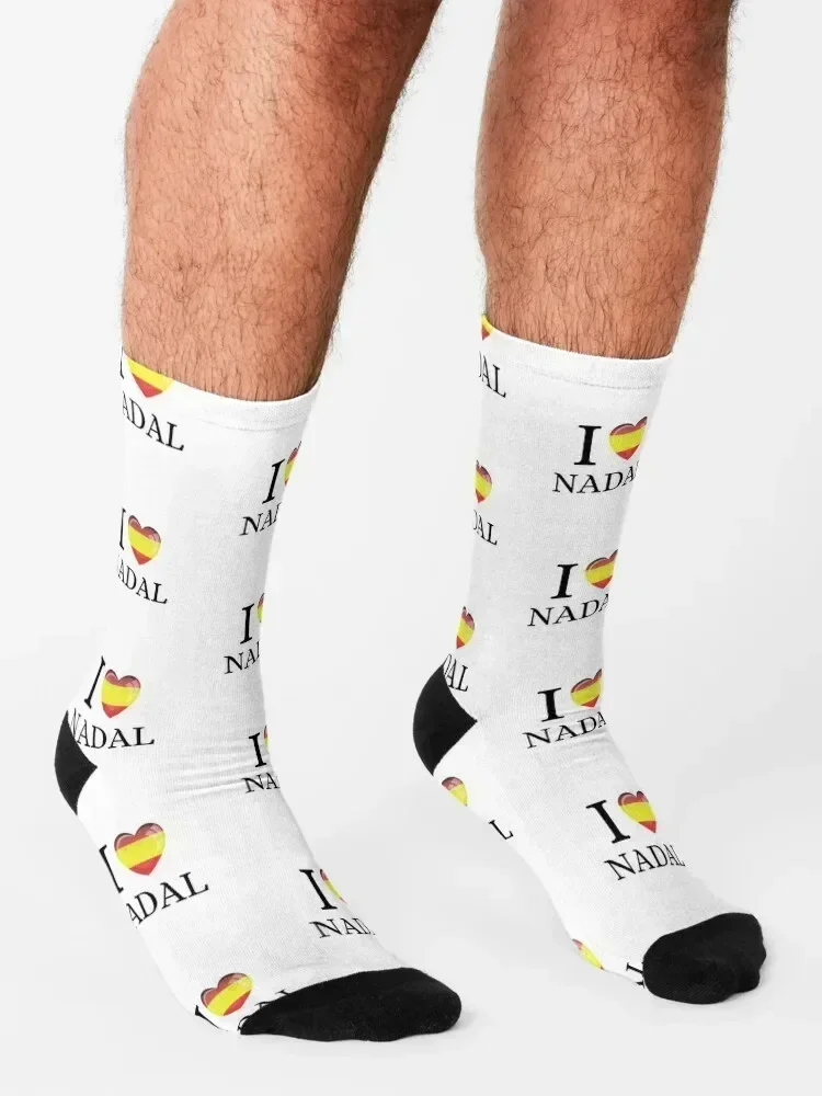 I LOVE NADAL Socks funny sock anti-slip hip hop hiphop Socks Ladies Men's