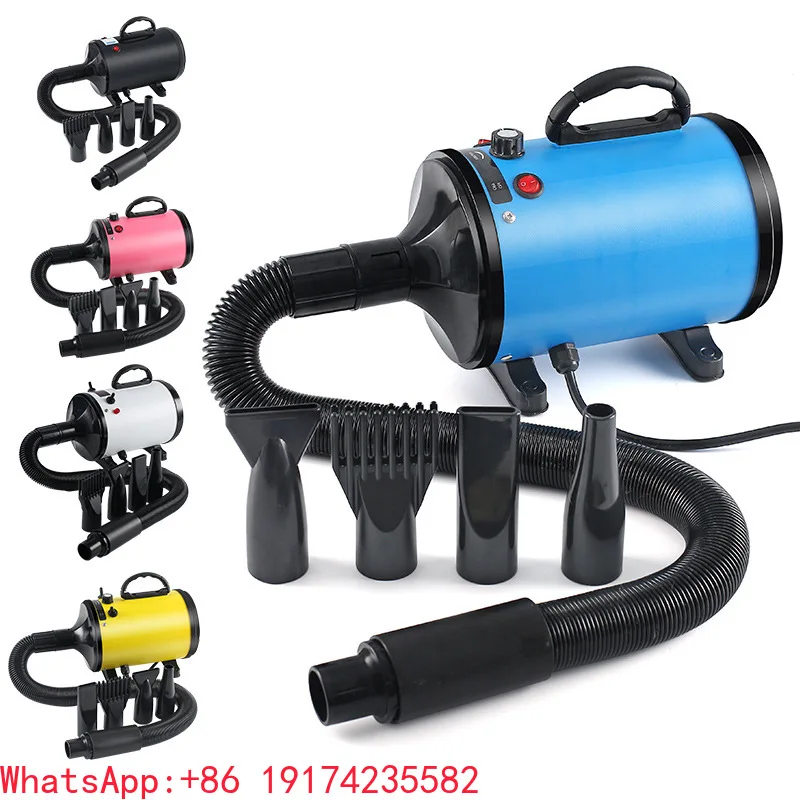 

TS Automatic & Low Noise Pet Hair Dryer Temperature Wind Speed Adjustable Cats Dogs Charge Power Dryer Grooming Cleaning Feature