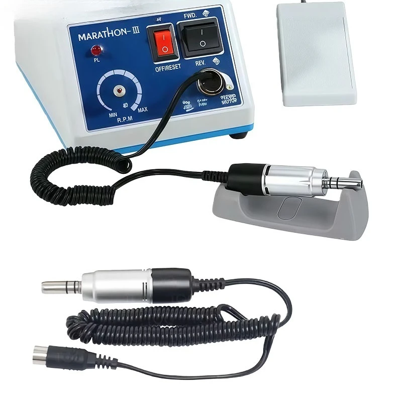 Dental Grinder Base Adapter Handle Dental Technician Restoration Tool Low-Speed Handpiece Motor Polishing Head Dental Materials
