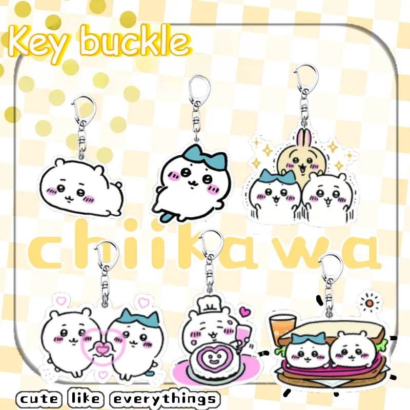 

Kawaii Cartoon Anime Figure Acrylic Keychain Pendant Couple Pendant Keychains Ring for Accessories Bag Pendant Gifts