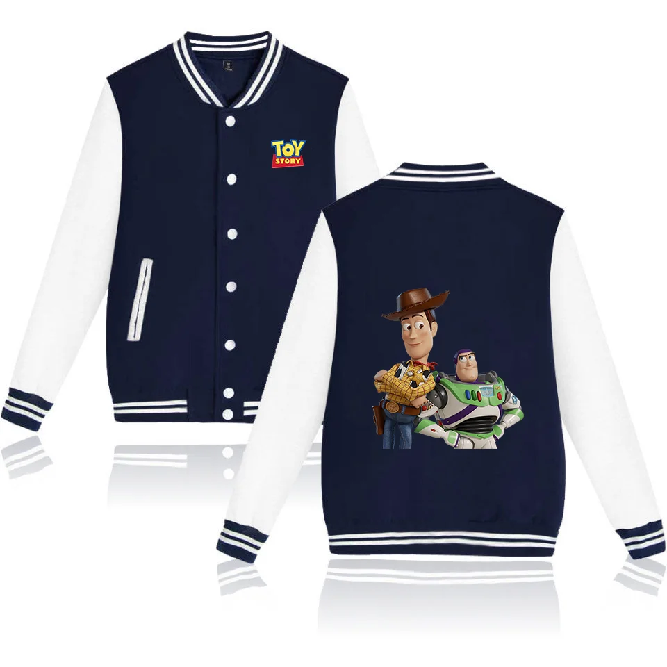 Toy Story Buzz Lightyear Varsity Baseball Bomber Jacket Men Women Hip Hop Harajuku Jackets Kids Boys Girls Single Coats