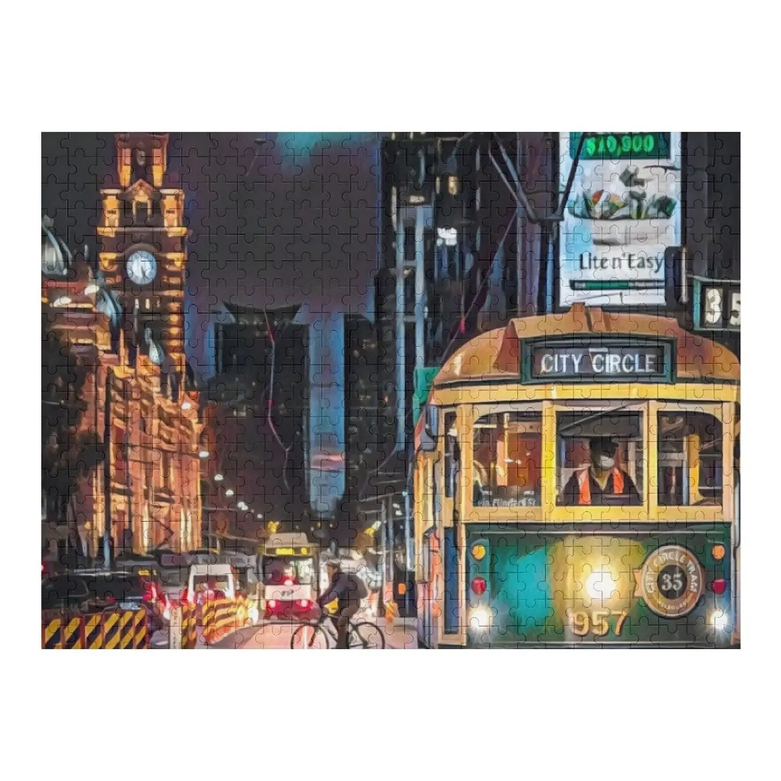 

Пазл Melbourne by Night, детское имя, деревянная игрушка, деревянная головоломка на заказ