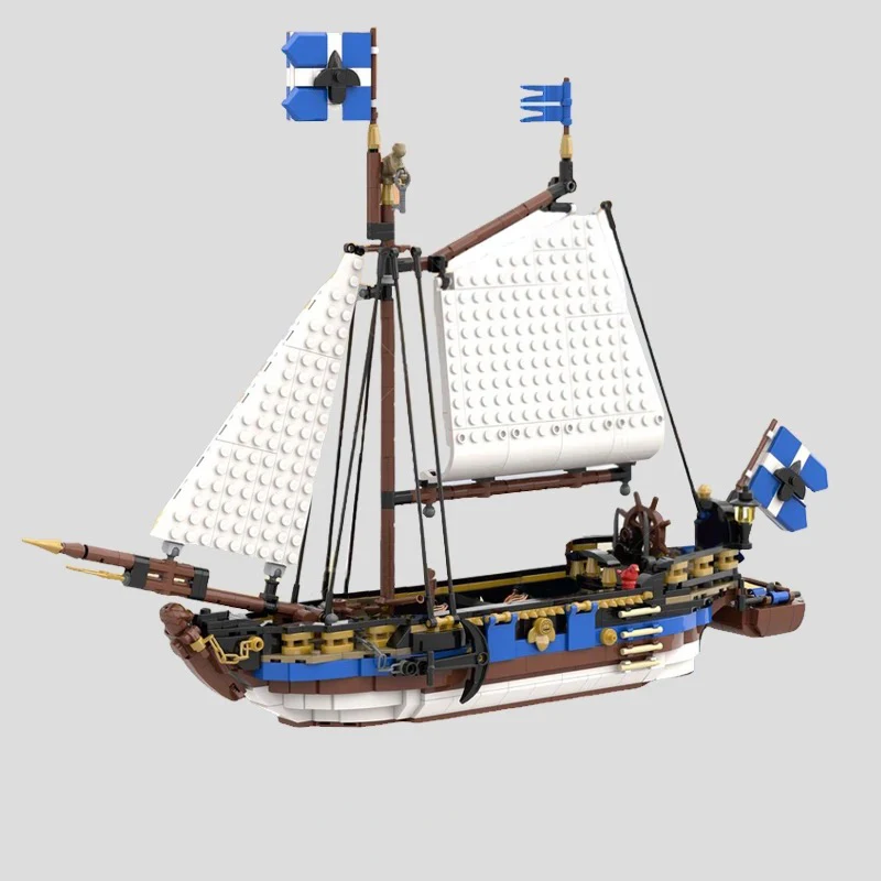 

sloop sailboat pirate ship bricks sloop boat ship warship blocks sailboat pirate sailship moc bricks military gift military