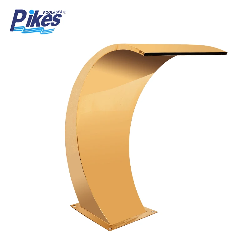 STLF Cascata Cascata in Acciaio Inossidabile per Piscina e Giardino con Base o Senza