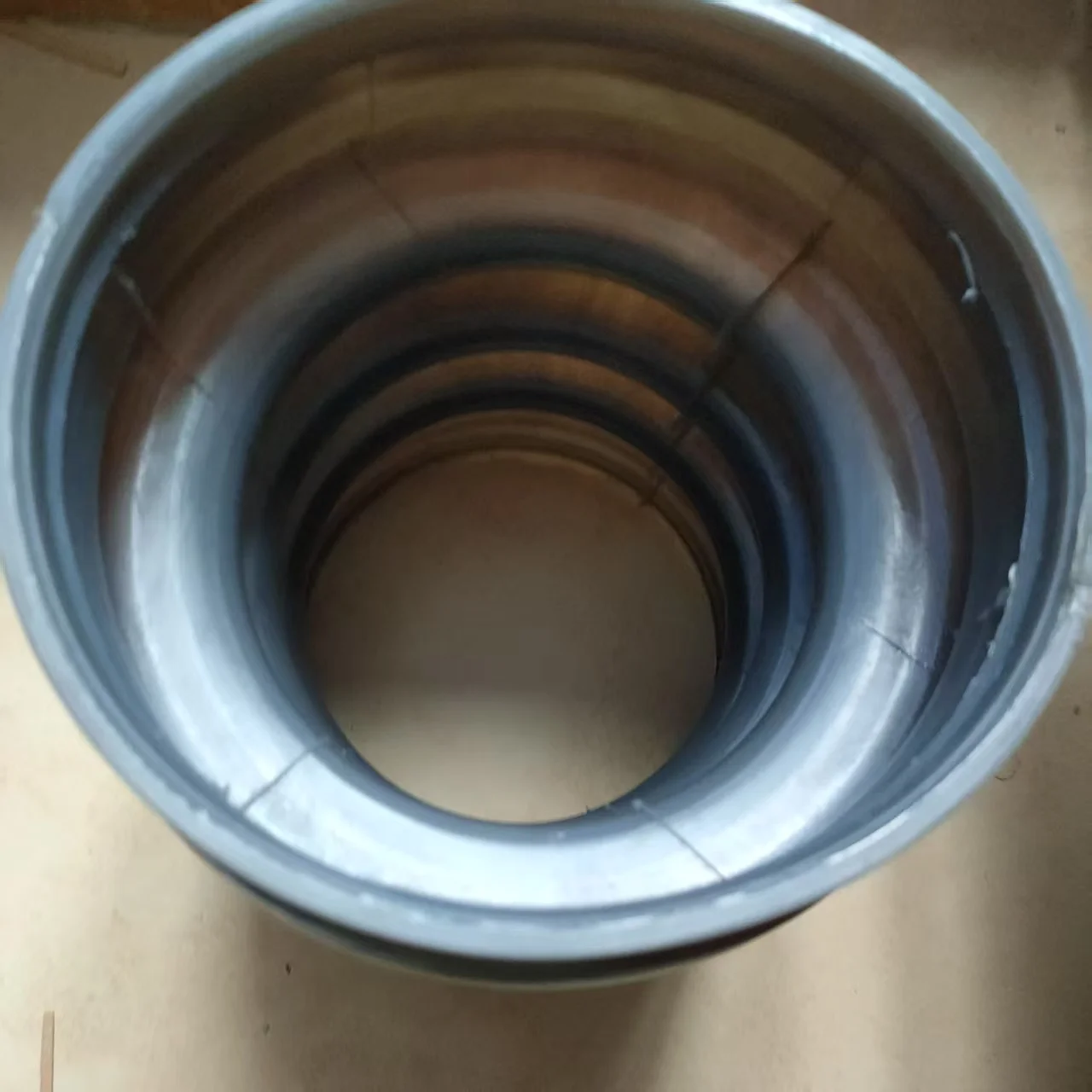 Grey Bellow For Wacker Rammer BS500 BS50-2 BS50-4 OEM 0177355 ID135 / 124 mm, H210 mm