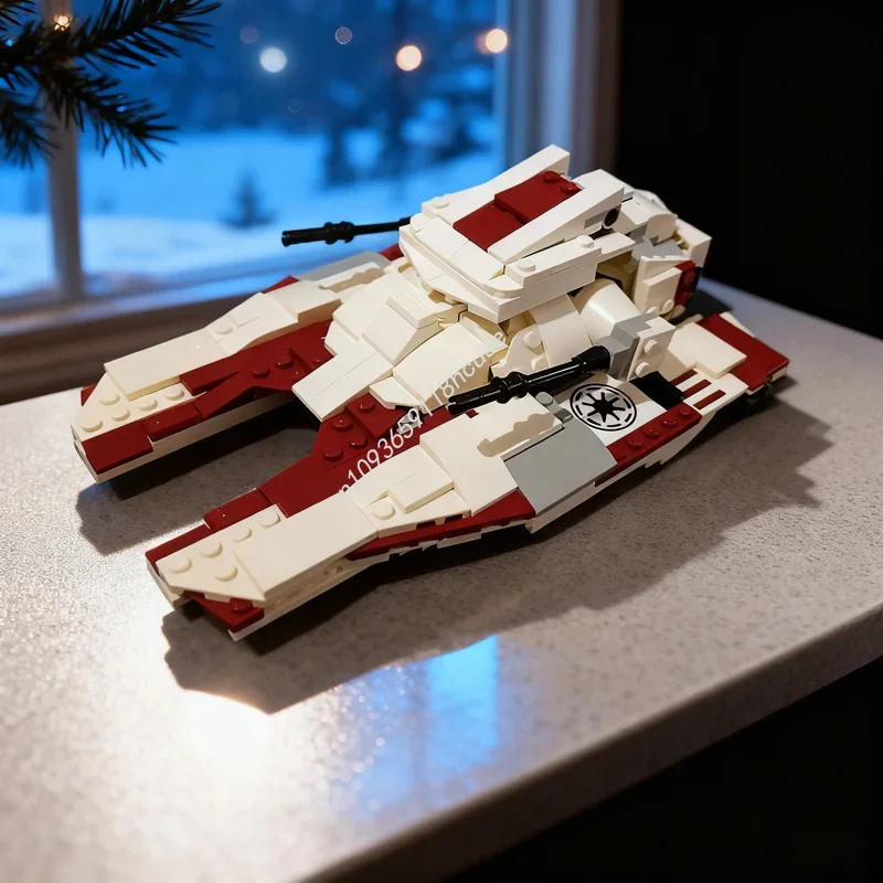 

342 детали MOC: Конструктор «Республиканский боевой танк» (модель Star Battle) – Креативный подарок на Рождество для детей