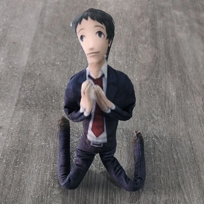 26cm Built-in Body Wire Flexible Cosplay Game Character Adachi Tohru Cartoon Figure Plush Toy Cute Funny Anime Plushie Doll Gift view 3