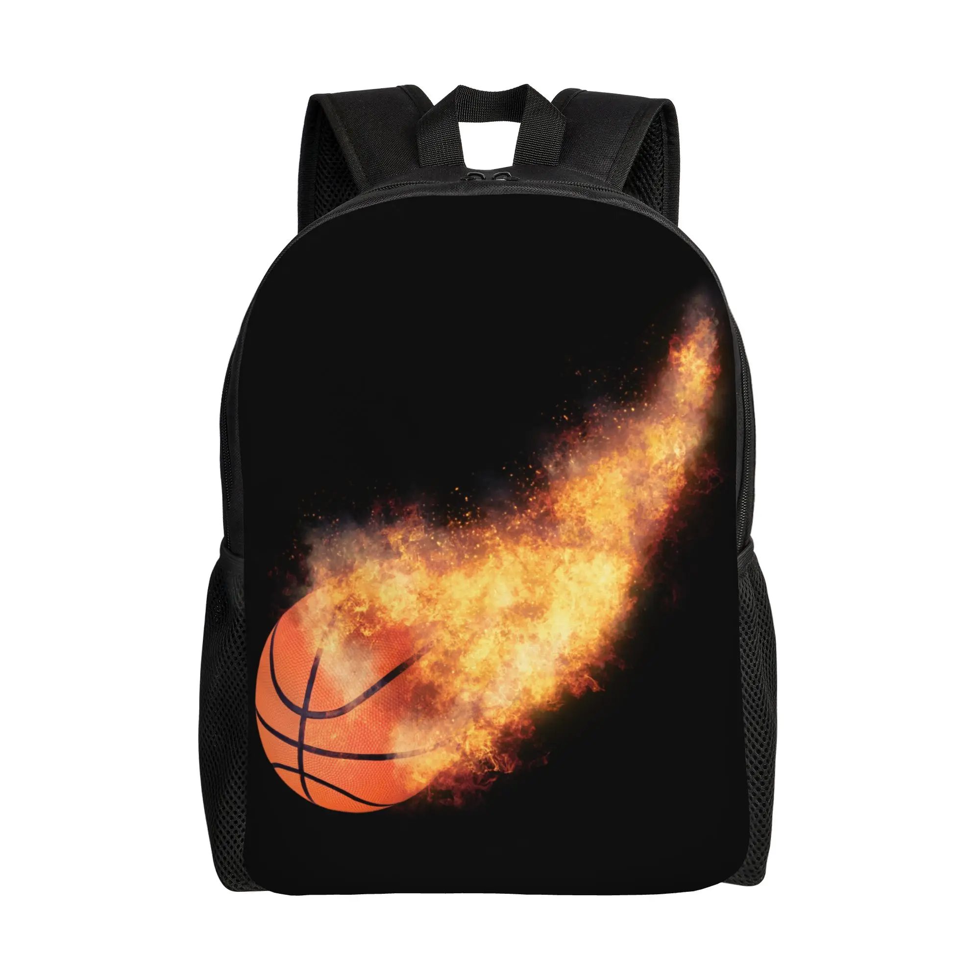 

Баскетбольный рюкзак Flaming для мужчин, женщин, подростков, школьников, рабочий рюкзак, холщовые сумки для колледжа, подарок