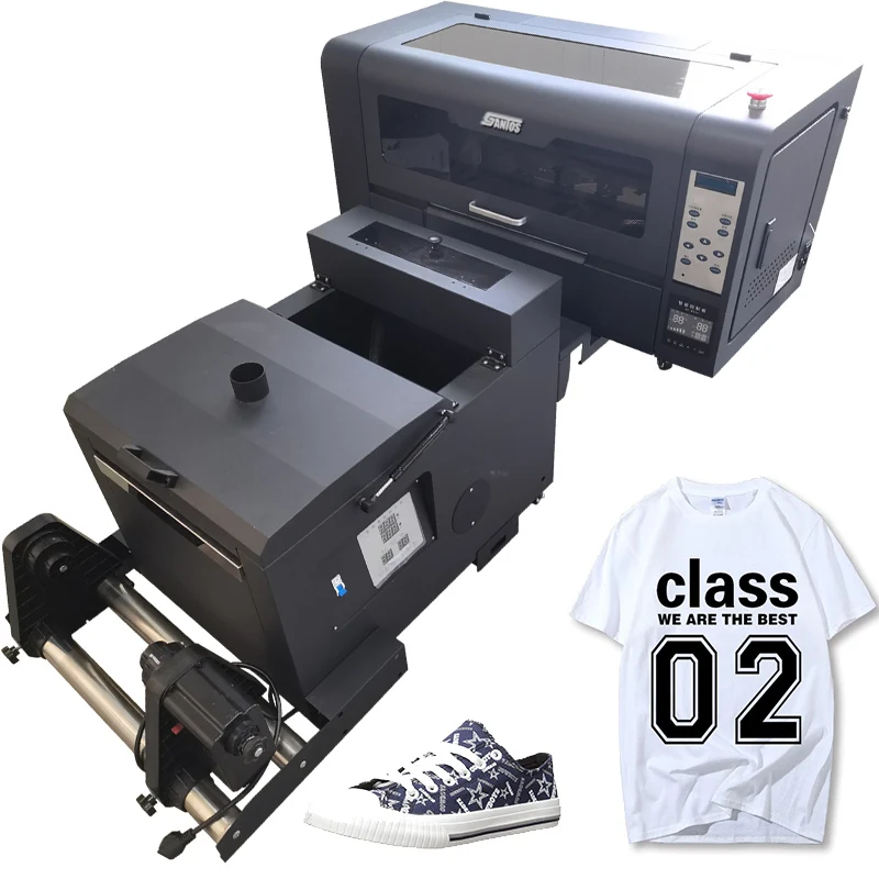 30CM A3 DTF Printer Xp600/I3200A1 Printheads 12 Inch T-Shirt Printing Machine With Powder Shaking Machine
