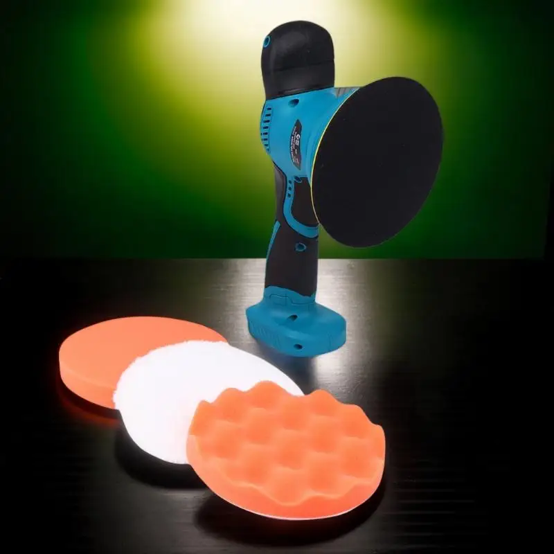 

Enhance your Car's Shine with 18V Battery Powered Electric Polishing Machine, Great for Sanding and Waxing.