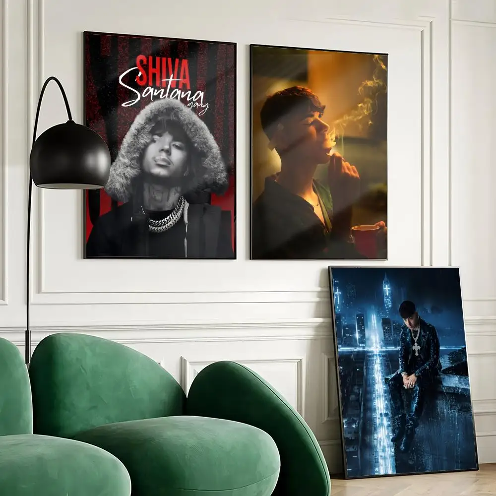 Rapper S-Shiva Milano Angels Poster Waterproof Wall Art Sticker for Home Bar Decoration