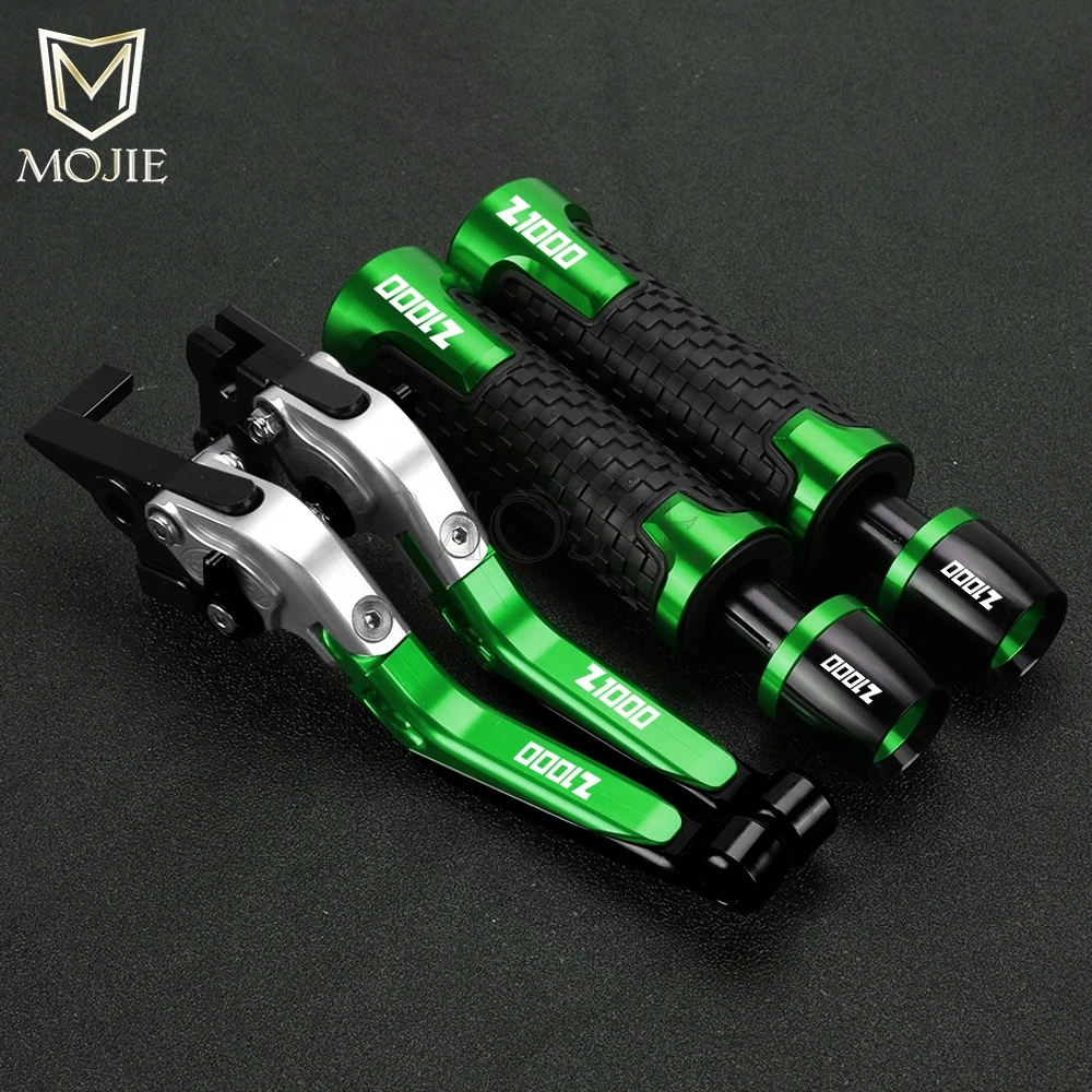 Motorcycle Brake Clutch Levers Handlebar Grips Ends For Kawasaki Z1000 Z1000R Z1000SX NINJA 1000 Tourer 2017 2018 2019-2023 2024